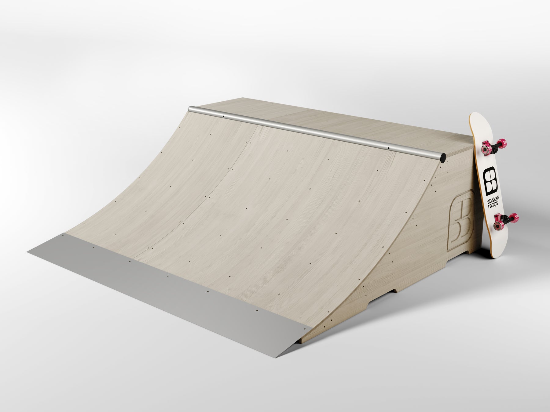 Quarter Ramp Quarter Pipe - 2’ High x 6’ Wide – SB Skate Ramps