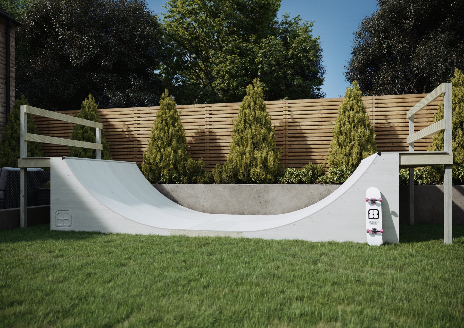 Premier Half Pipe - 5’H x 8’W x 22’L – SB Skate Ramps